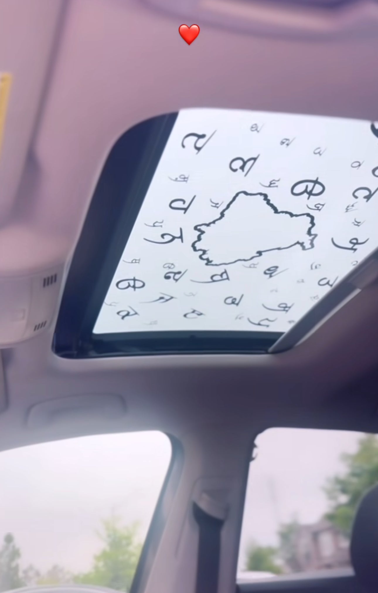 Punjab stiker for sunroof