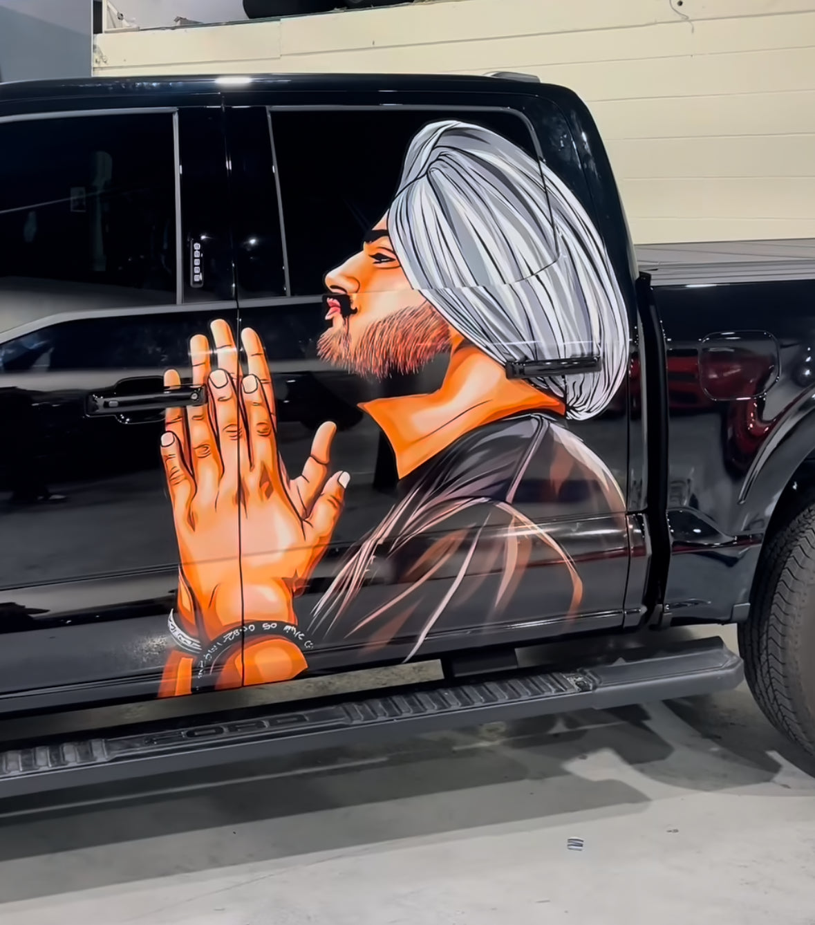 Sidhu moosewala big side door sticker