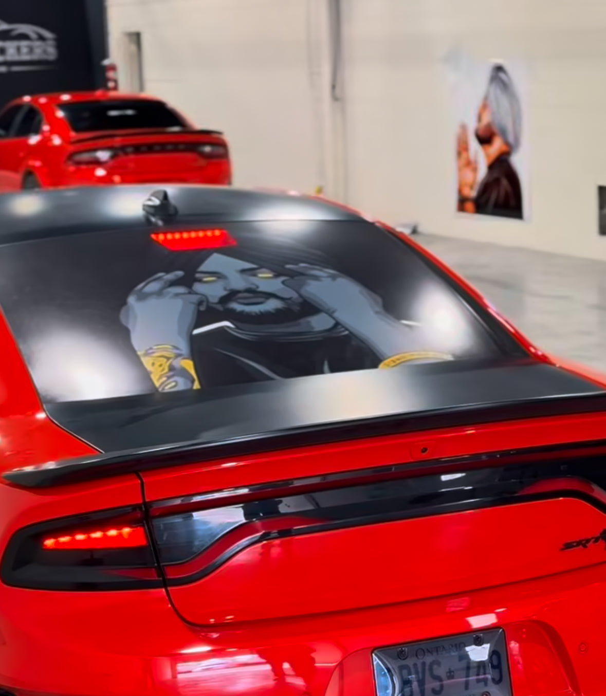 Sidhu devil back sticker