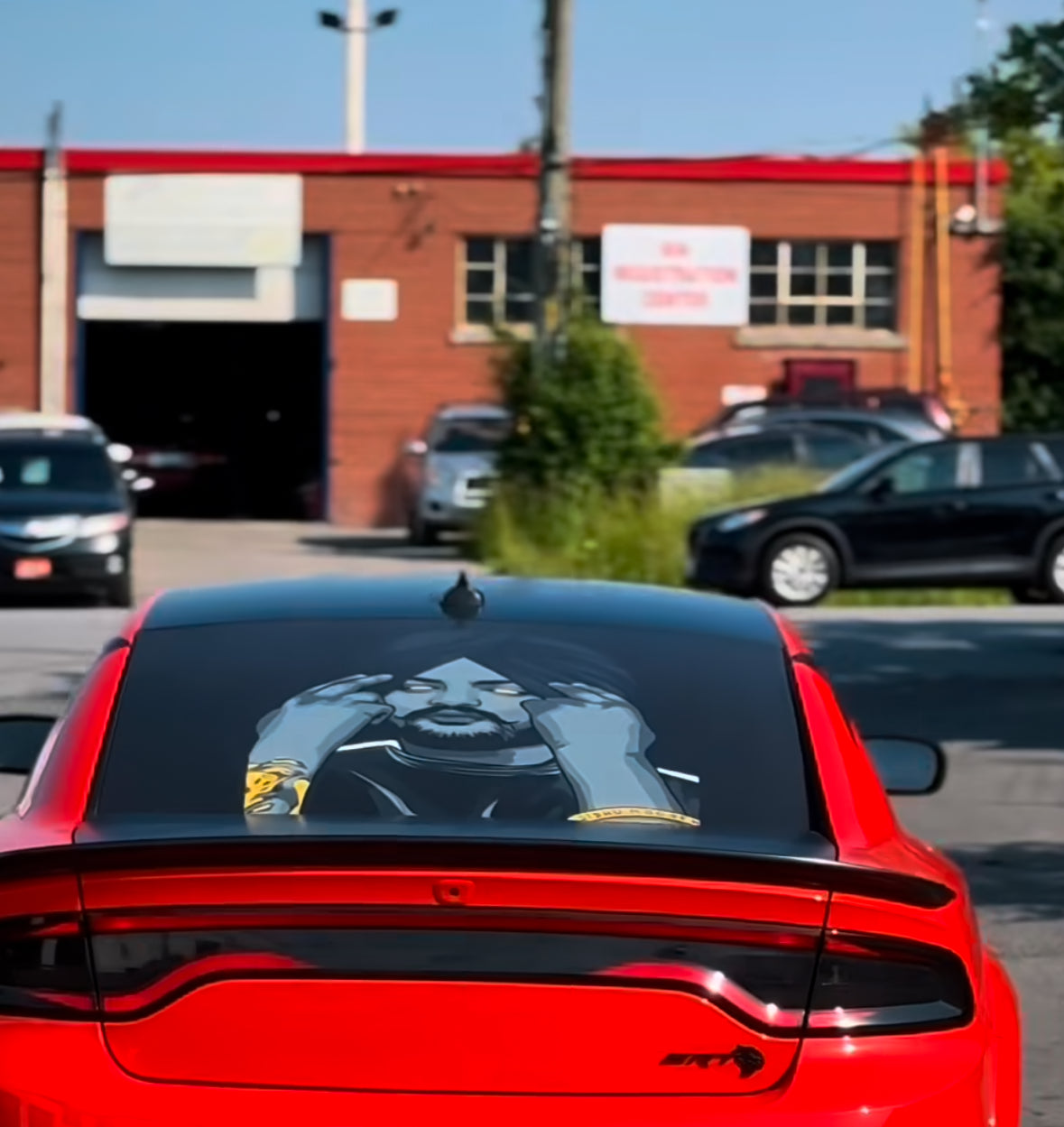 Sidhu devil back sticker