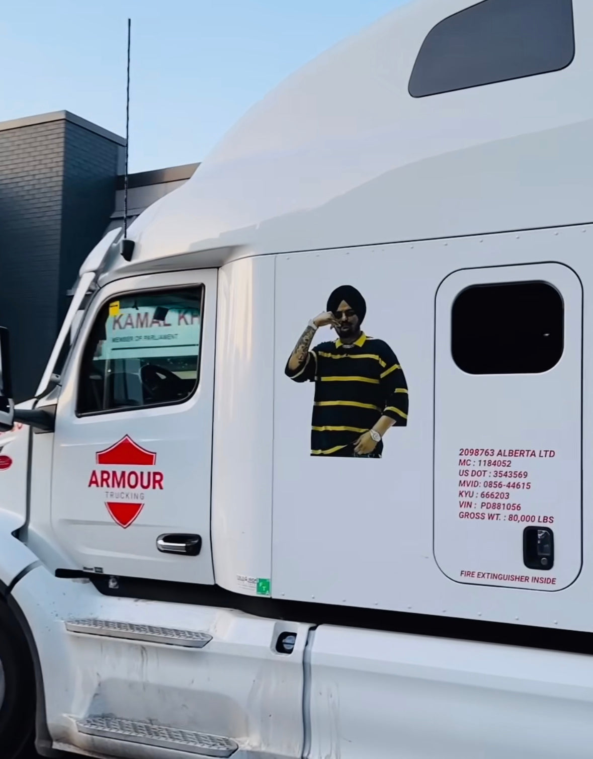 Sidhu truck sticker