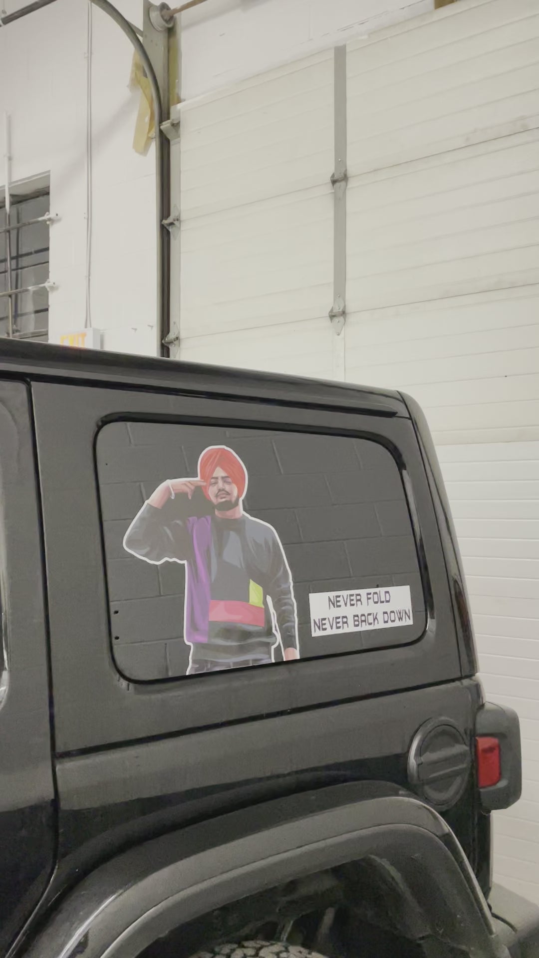 Sidhu Never Fold Never Back Down – BTOWNSTICKERS