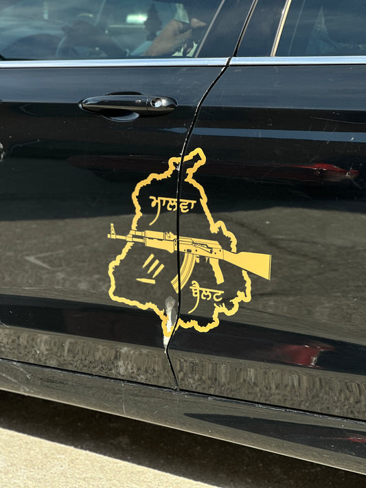 Malwa belt sticker